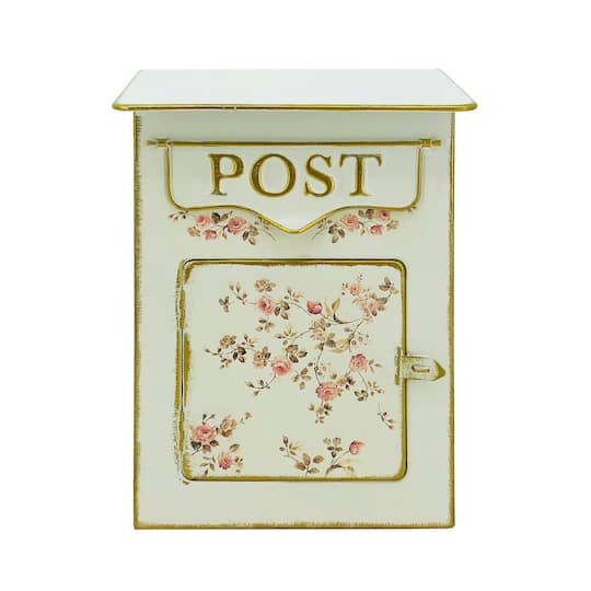 12" Floral Vintage Tabletop Mail Box by Ashland®